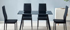 Karl home Dining Chairs Set of 4, PU Leather & High Back