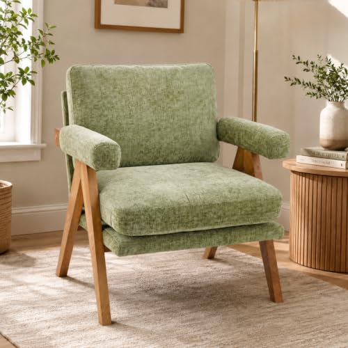 home Mid-Century Modern Accent Reading Chair,