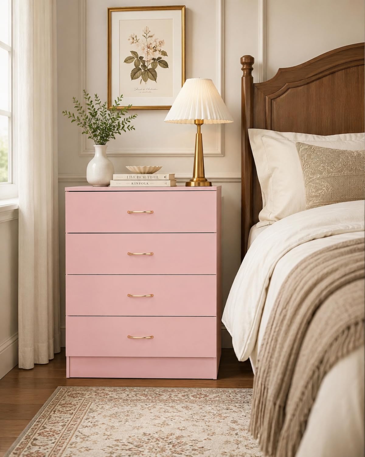4 Drawer Dresser, Modern Small Chest of Drawers