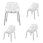 Karl home Dining Chairs Set of 4, PU Leather & High Back