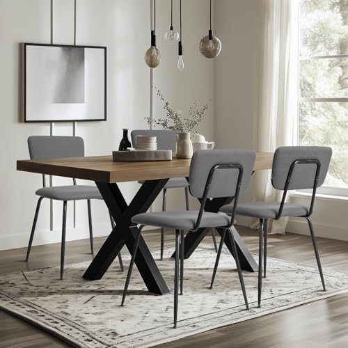 Karl home Dining Chairs Set of 4, PU Leather & High Back