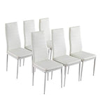 Karl home Dining Chairs Set of 4, PU Leather & High Back