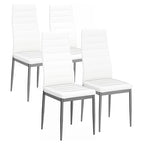 Karl home Dining Chairs Set of 4, PU Leather & High Back