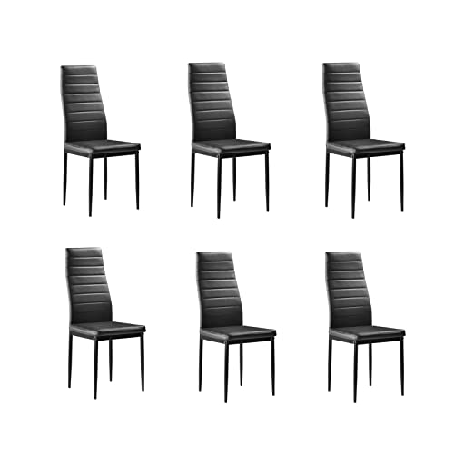 Karl home Dining Chairs Set of 4, PU Leather & High Back