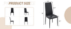 Karl home Dining Chairs Set of 4, PU Leather & High Back