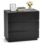 home White Wood Effect 4 Drawer Modern Dresser, Bedroom Storage Chest