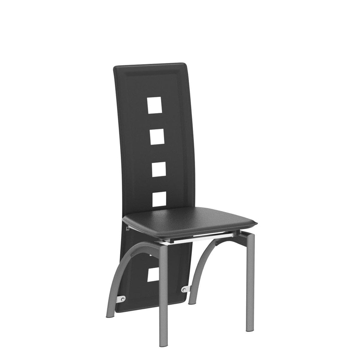 Karl home Dining Chairs Set of 4, PU Leather & High Back