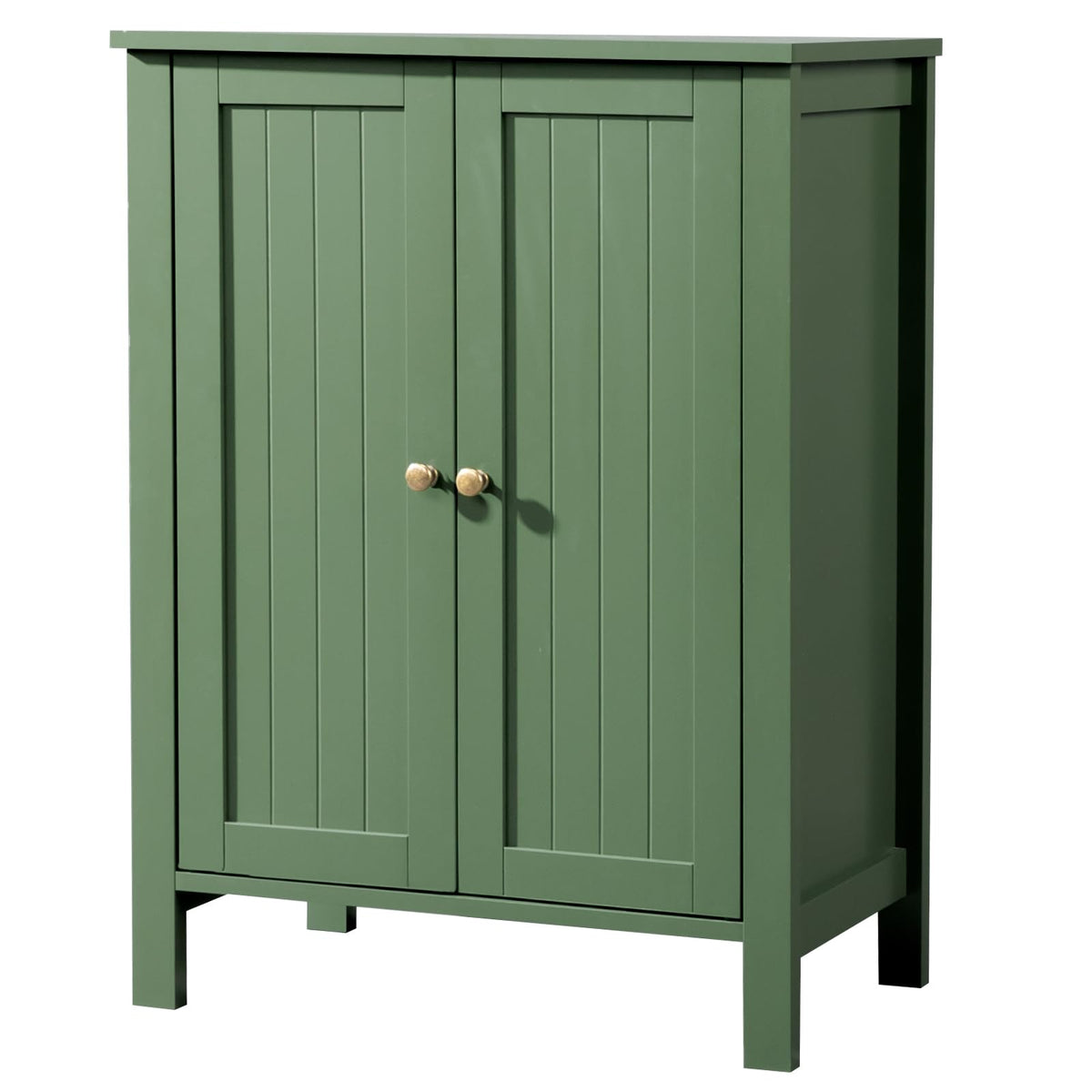 home Forest Green Narrow Freestanding Bathroom Storage Cabinet