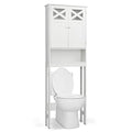 home White Over-The-Toilet Bathroom Storage Cabinet