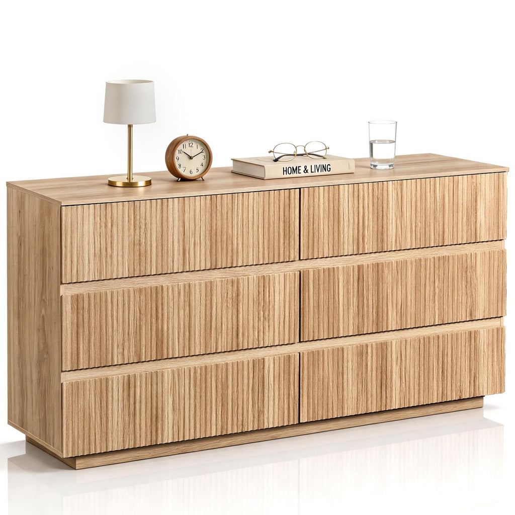 home White Wood Effect 4 Drawer Modern Dresser, Bedroom Storage Chest