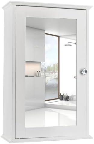 Grey Wall Mounted Medicine Cabinet, Bath Storage