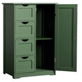 home Forest Green Narrow Freestanding Bathroom Storage Cabinet