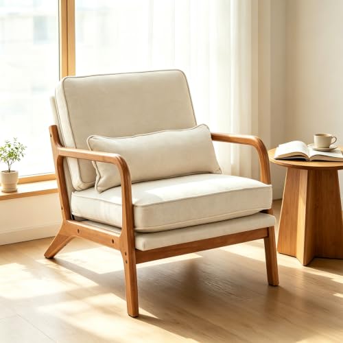 home Mid-Century Modern Accent Reading Chair,