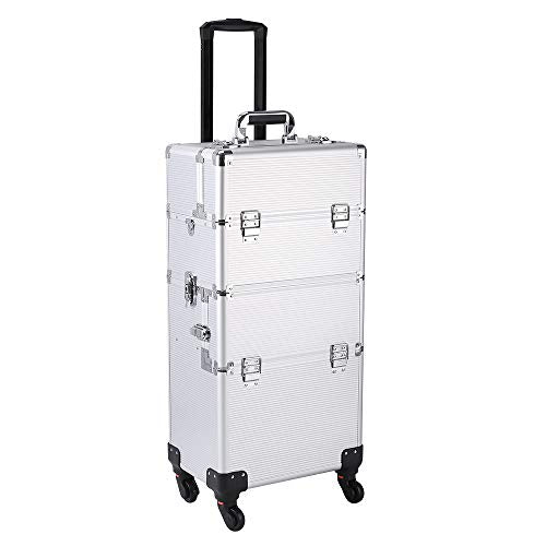 home 3 in 1 Rolling Makeup Train Case