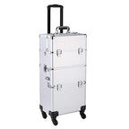 home 3 in 1 Rolling Makeup Train Case