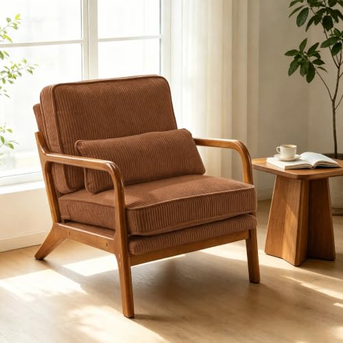 home Mid-Century Modern Accent Reading Chair,