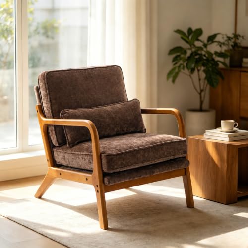 home Mid-Century Modern Accent Reading Chair,