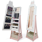 45.5" Kids Jewelry Armoire with Mirror,