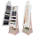 45.5" Kids Jewelry Armoire with Mirror,