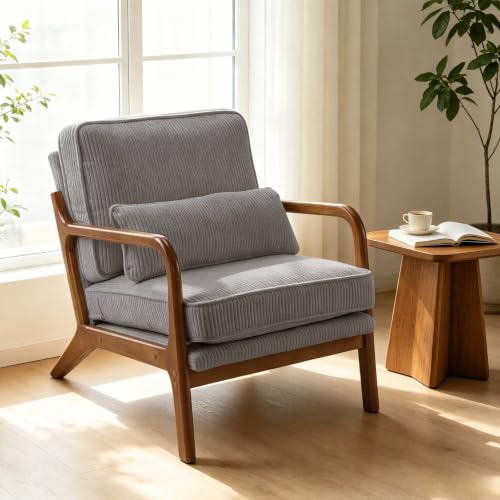 home Mid-Century Modern Accent Reading Chair,