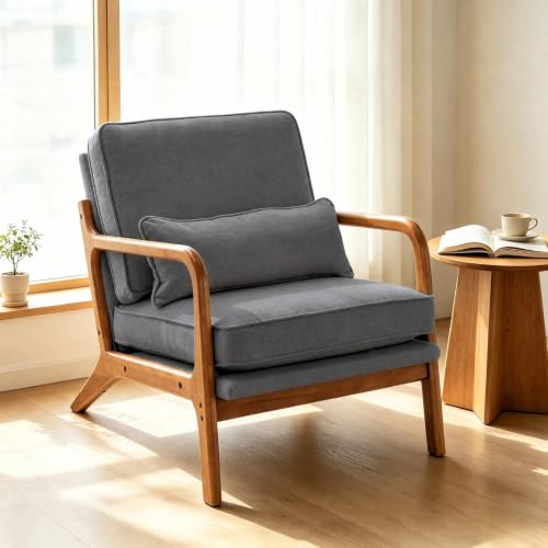 home Mid-Century Modern Accent Reading Chair,