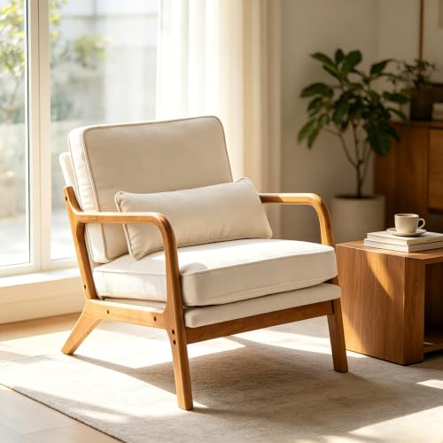 home Mid-Century Modern Accent Reading Chair,