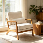 home Mid-Century Modern Accent Reading Chair,