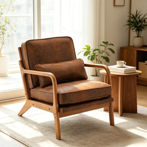 home Mid-Century Modern Accent Reading Chair,