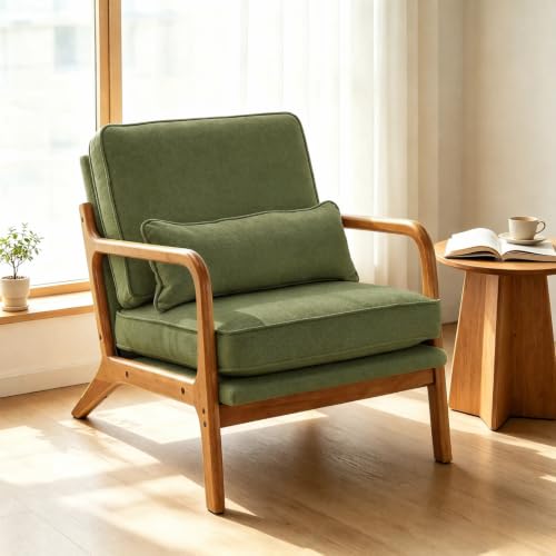 home Mid-Century Modern Accent Reading Chair,