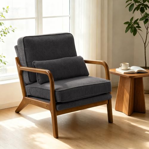 home Mid-Century Modern Accent Reading Chair,