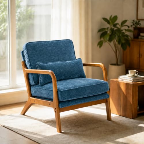 home Mid-Century Modern Accent Reading Chair,