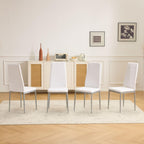 Karl home Dining Chairs Set of 4, PU Leather & High Back