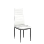 Karl home Dining Chairs Set of 4, PU Leather & High Back