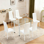 Karl home Dining Chairs Set of 4, PU Leather & High Back