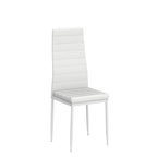 Karl home Dining Chairs Set of 4, PU Leather & High Back